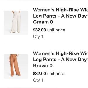 Sz 0 wide leg pants worn and washed one time